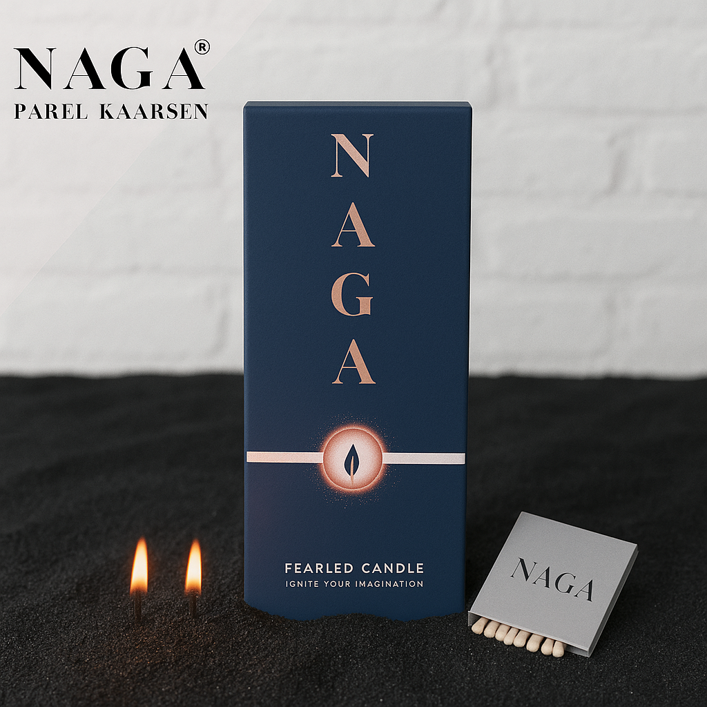 NAGA - Parel kaarsen - Zwart