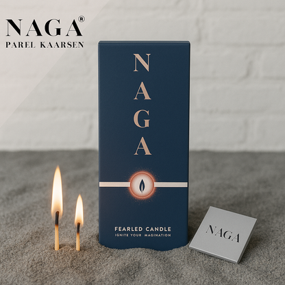 NAGA - parel kaarsen - Nardo grijs